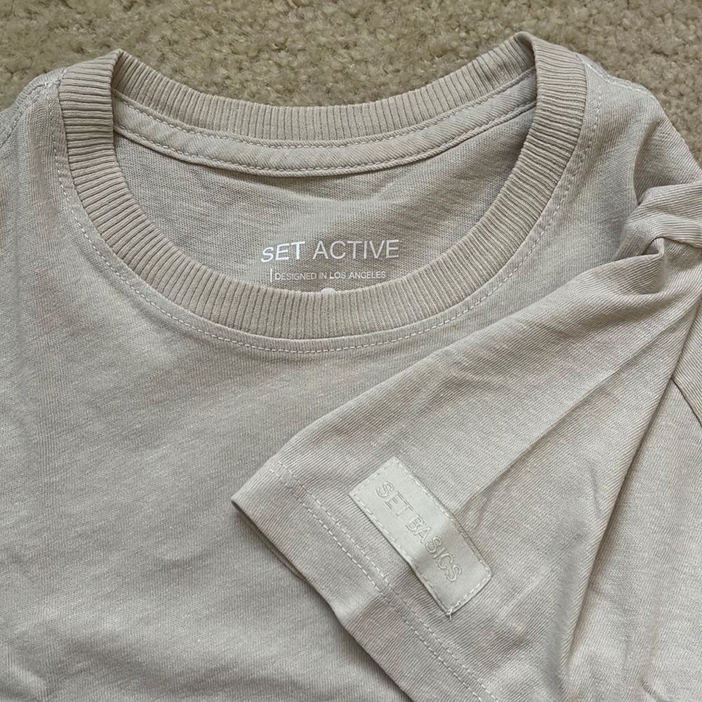 Set Active Baby Tee in Oatmilk